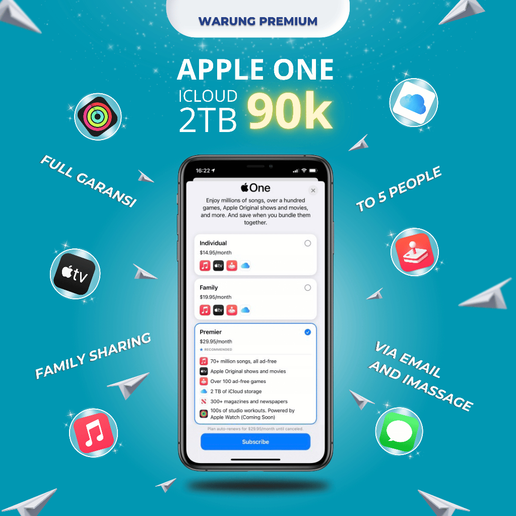 apple One 2tb REAL tanpa pindah family