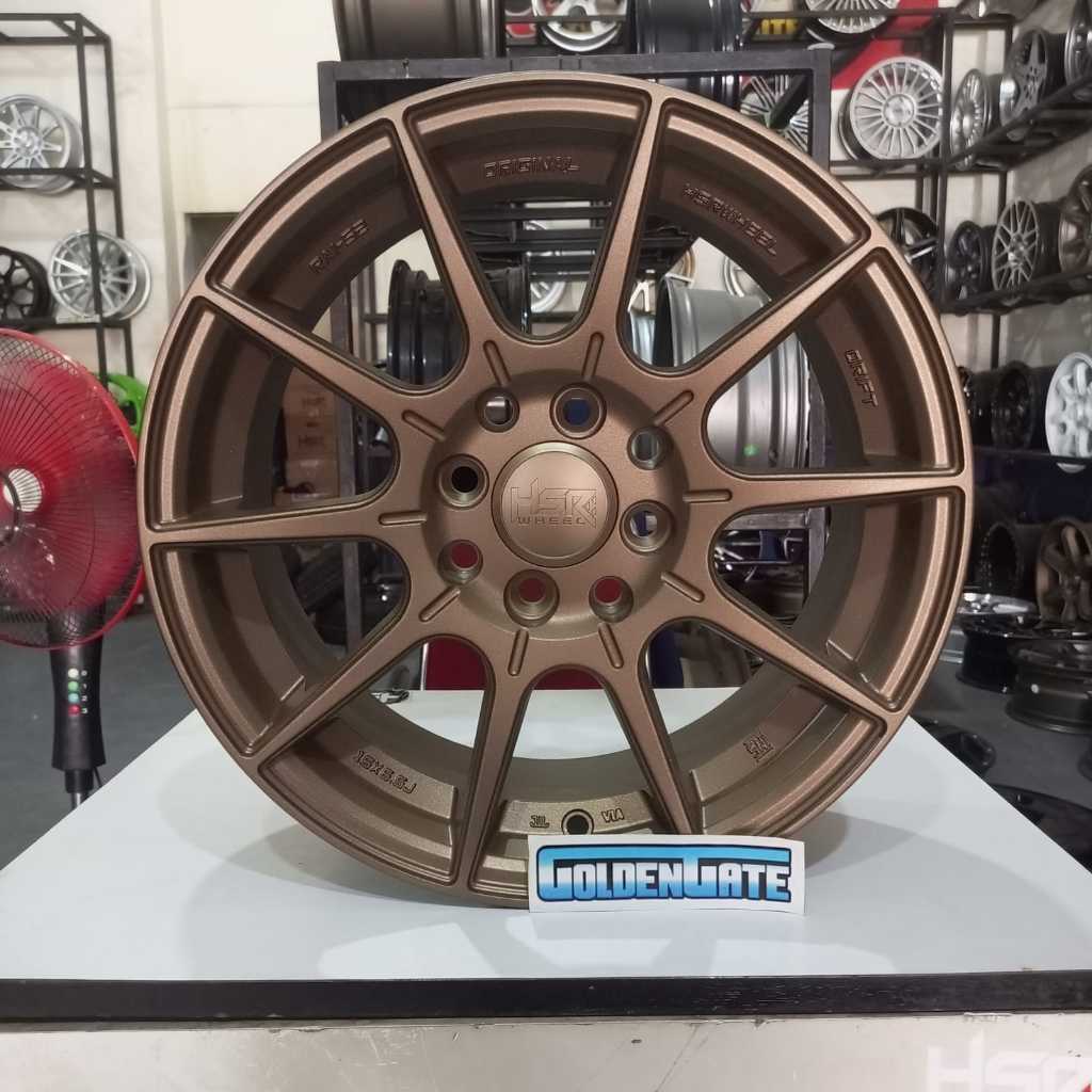 VELG RACING Ring 15 HSR  R15 RAI-S2 UNTUK IGNIS, SIRION , AGYA , MAZDA