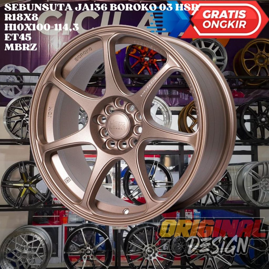 Velg Mobil YARIS CROSS , CIVIC , CAMRY , ACCORD , HSR SEBUNSUTA RING 18 R18