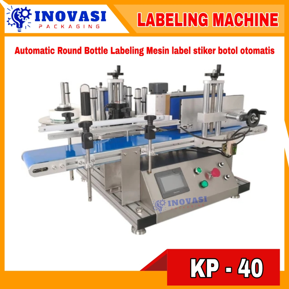 

Mesin Label Stiker Botol Otomatis Round Bottle Labeling Machine KP-40