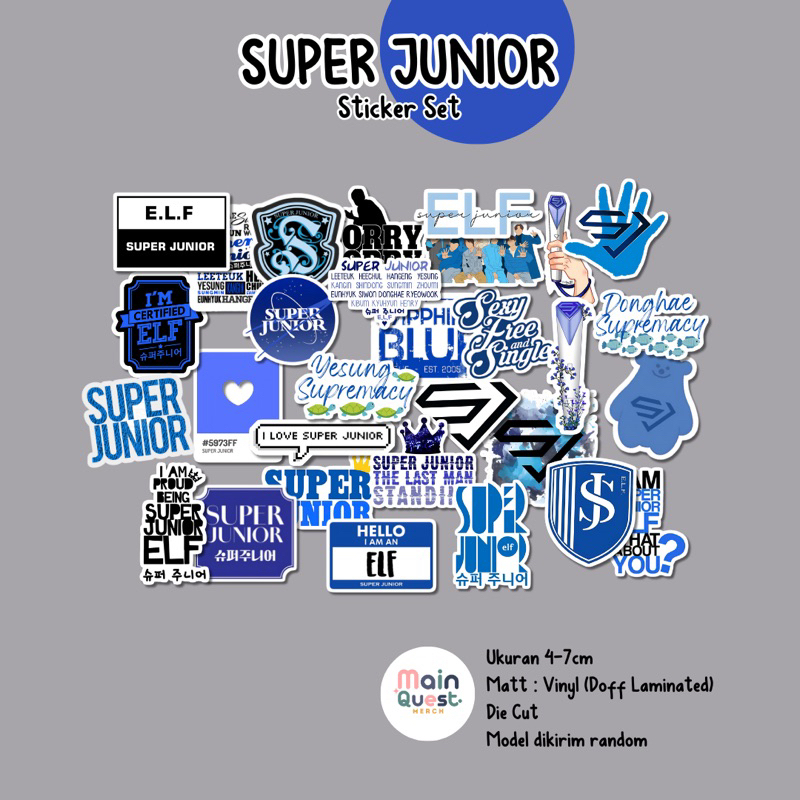 

Sticker Super Junior | Sticker Aesthetic / Sticker Tumblr / Sticker Laptop / Sticker Anti Air / Sticker Vinyl / Sticker Die Cut / Sticker Kpop / Sticker Cute