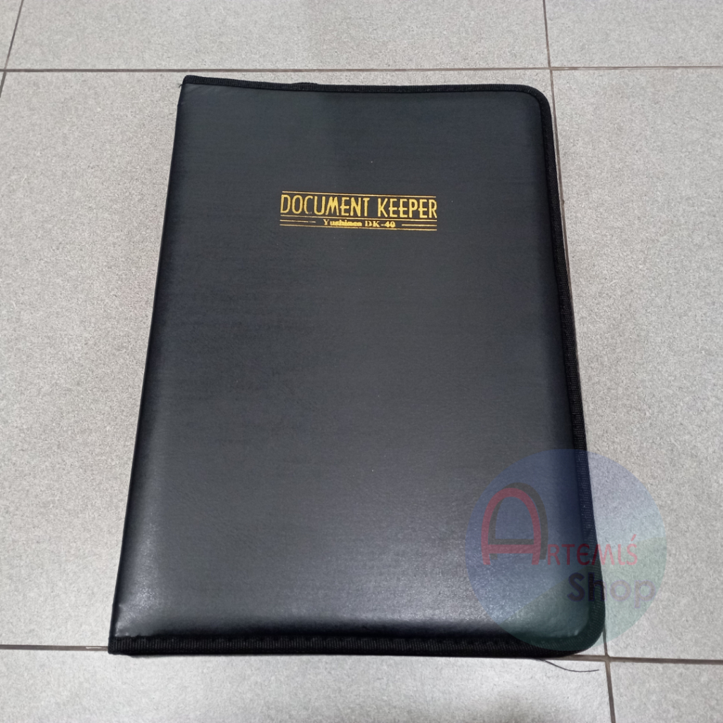 

Map Document Keeper Resleting Folio / F4 YUSHINCA Kulit DK-40 40 Lembar Pocket