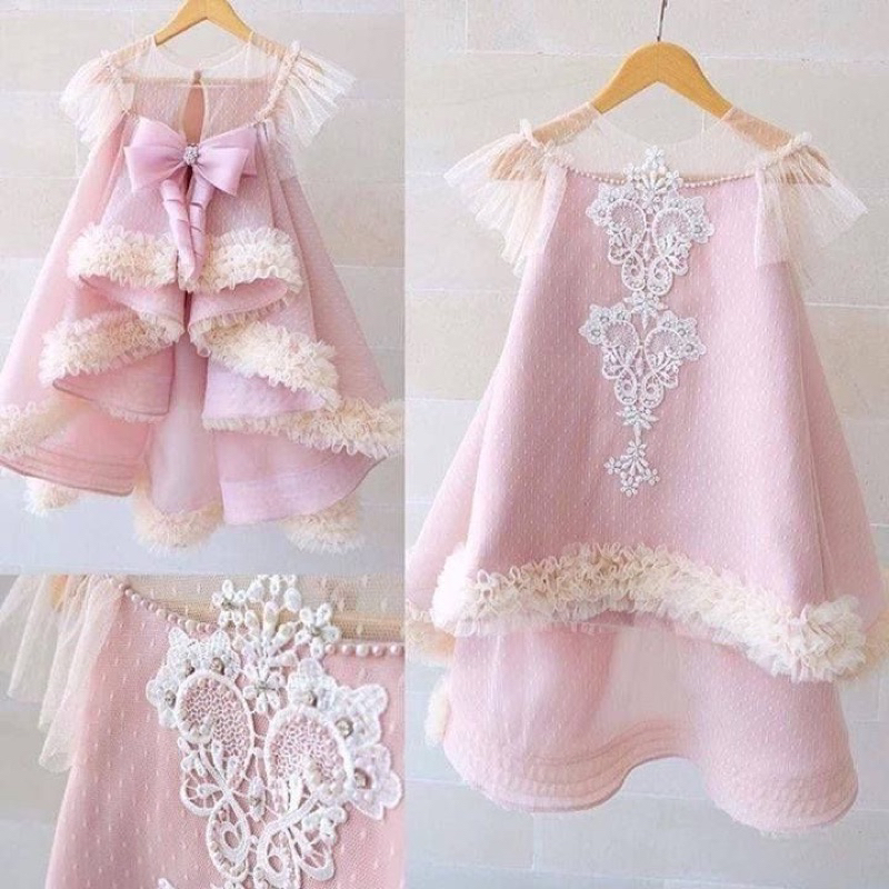 dres pesta anak mengekor mewah