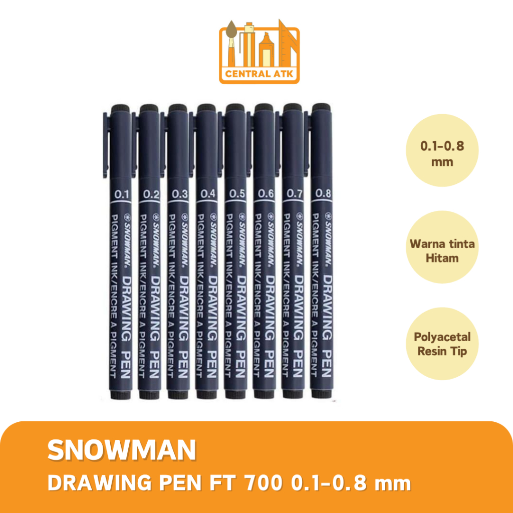 

SNOWMAN DRAWING PEN FT 700 0.1 0.2 0.3 0.4 0.5 0.6 0.7 0.8