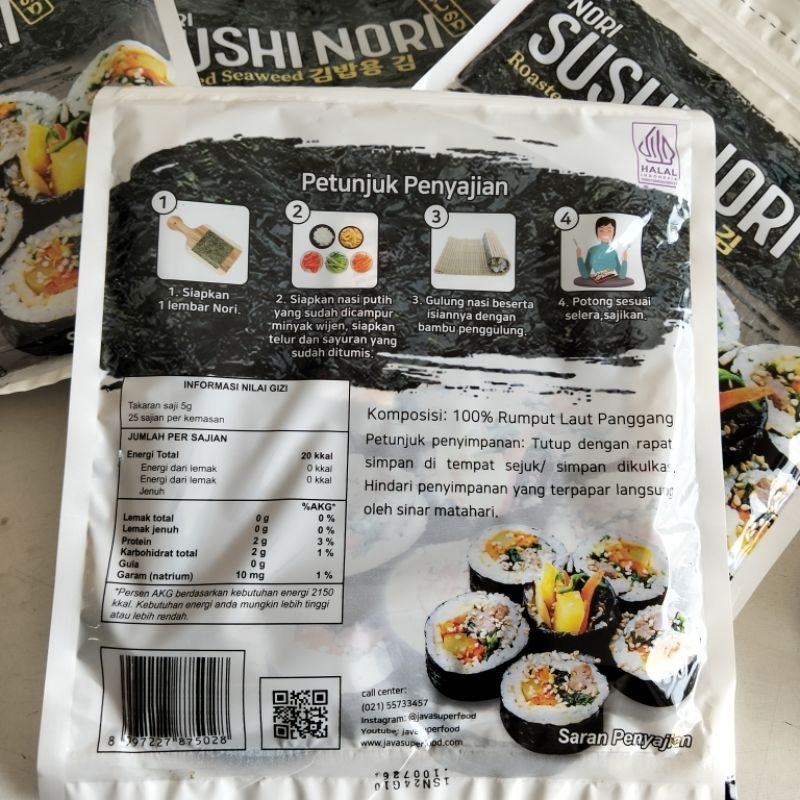 

Ay00! SUSHI NORI, NIsi 50 lembar