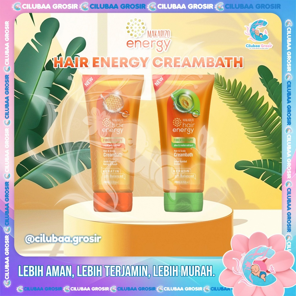 MAKARIZO Hair Energy Creambath Tube 200ml || Makarizo Hair Energy Fibertherapy Hair & Scalp Creambat