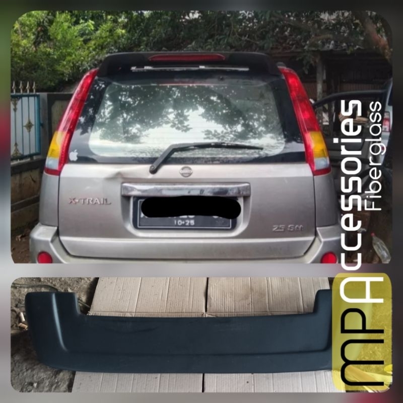 Spoiler Nissan xtrail X-Trail T30 tahun 2001-2007 ada lampu remnya Berbahan dasar fiberglass berkual
