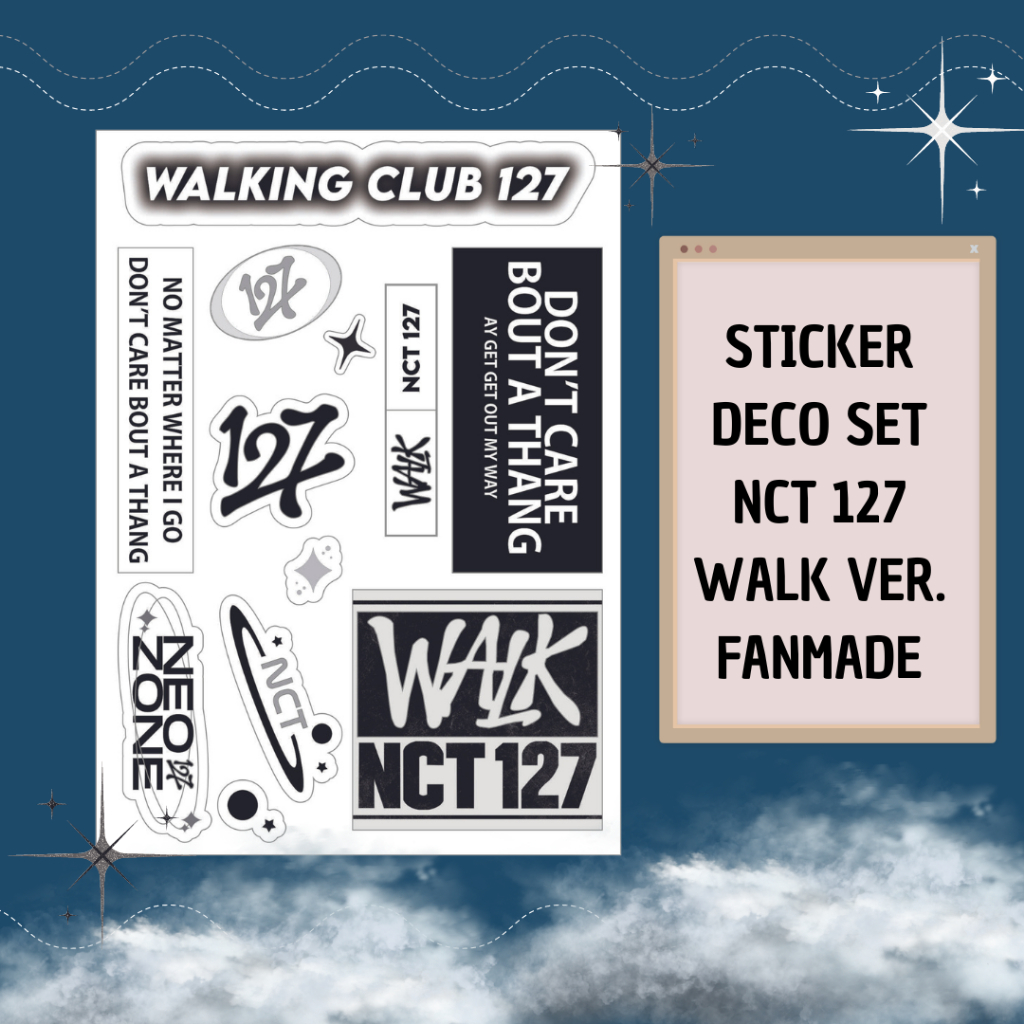 

NCT127 WALK STICKER VINYL LAMINASI KISSCUT FANMADE