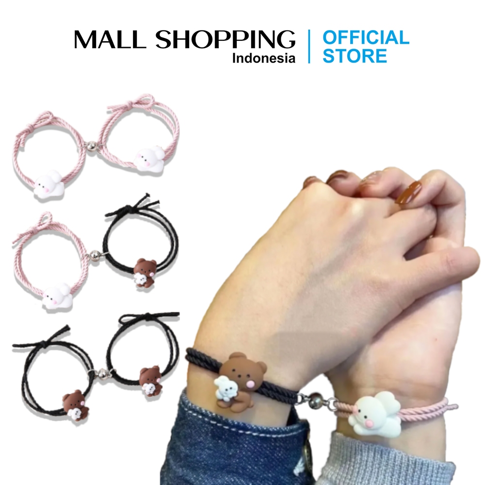 Gelang Couple Magnet Gelang Pasangan/Persahabatan Karakter Kelinci Kekinian Fashion Korea Mall SHOPP