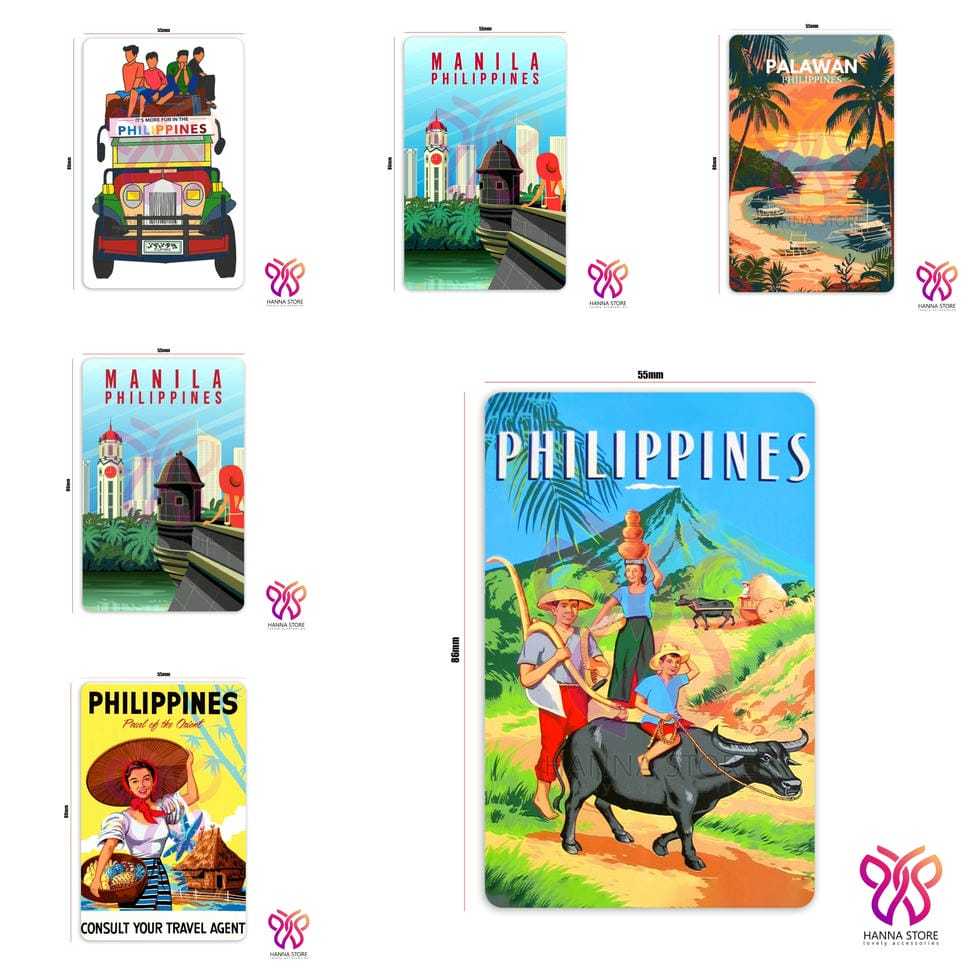Magnet Tempelan Kulkas Souvenir filipina Manila Philippines
