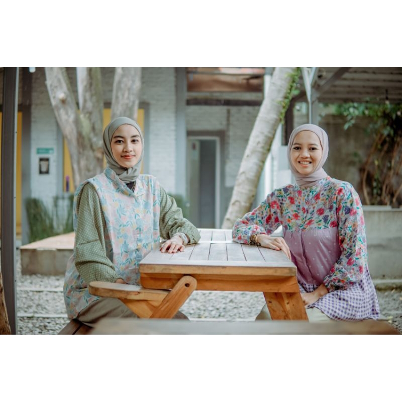 Kemeja Rayon Viscose Mix Motif