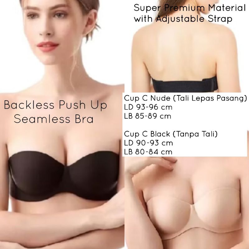 Premium Seamless Strapless Bra / bra pesta tanpa tali/ bra pesta strapless/ bra pesta lepas tali/ br