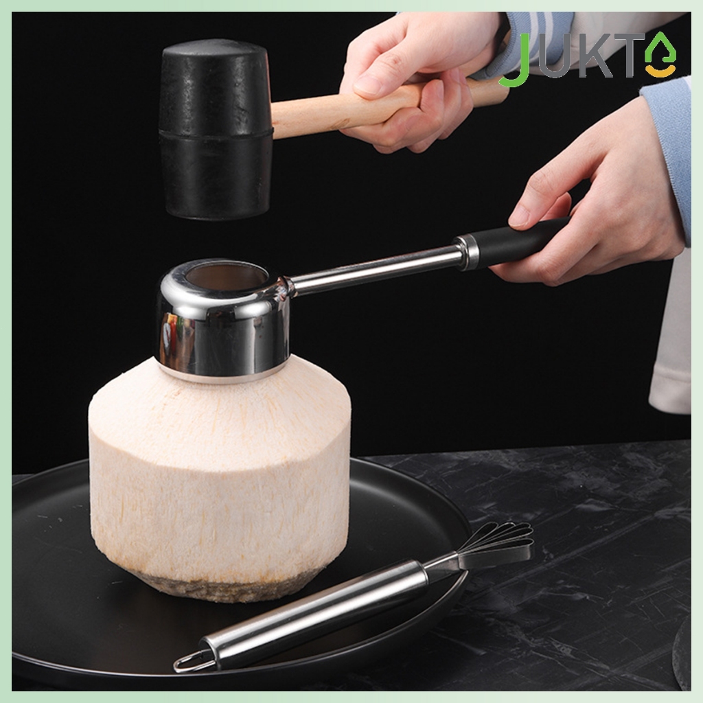 FEXON COD Alat Buka Kelapa Set/Alat Pembuka Kelapa Profesional Mudah Buka Kelapa Muda