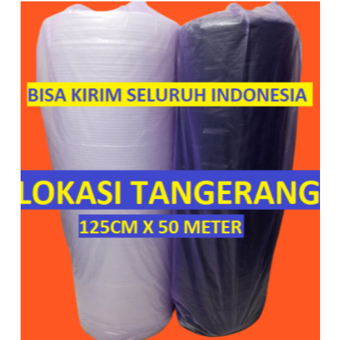 

BUBBLE WRAP 1 ROLL HITAM BUBLE WARP 50M X 1.25M PLASTIK BABLE // BERAT 3 KG "TANPA ROL PIPA