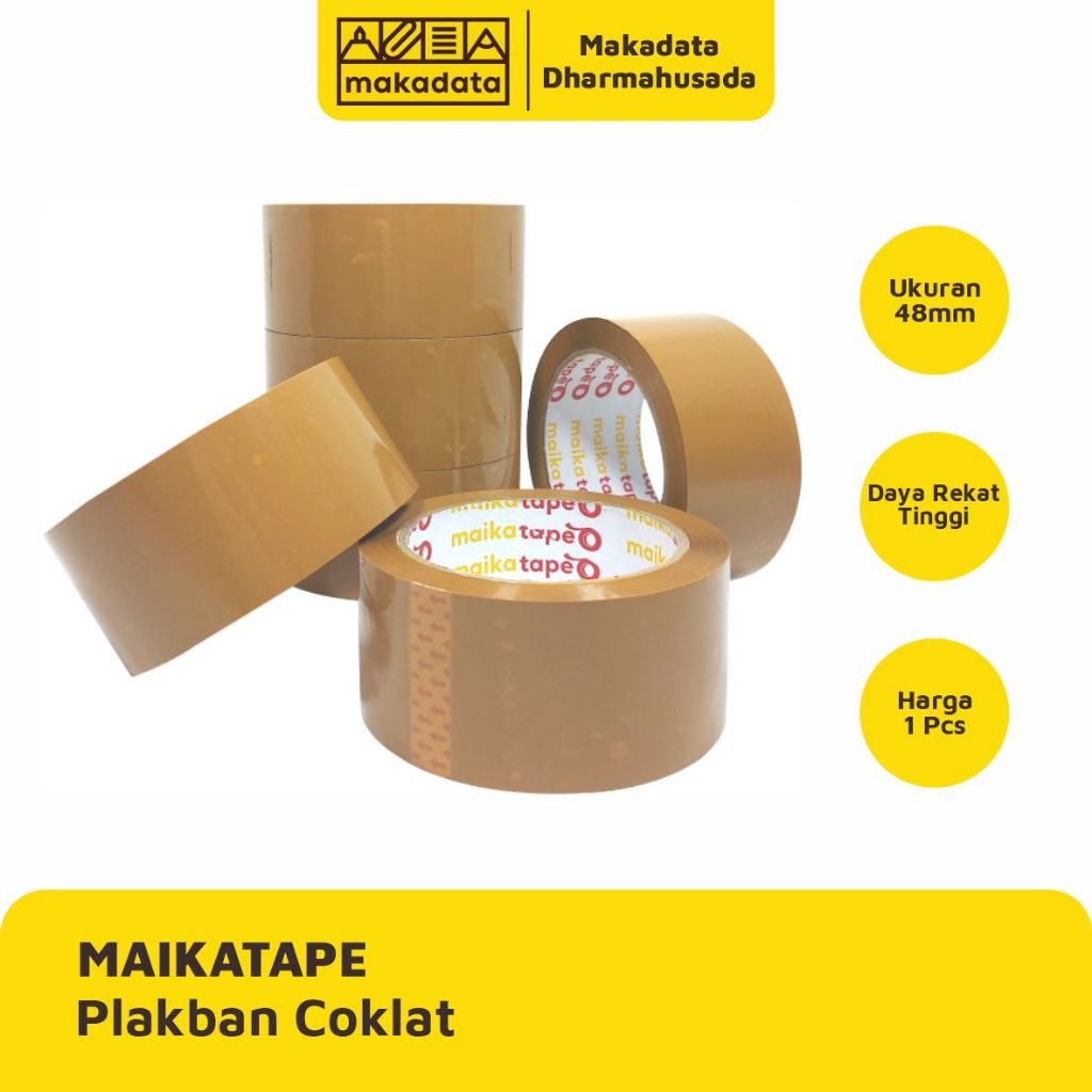

OPP TAPE | PLAKBAN | LAKBAN COKLAT MAIKATAPE 48MM