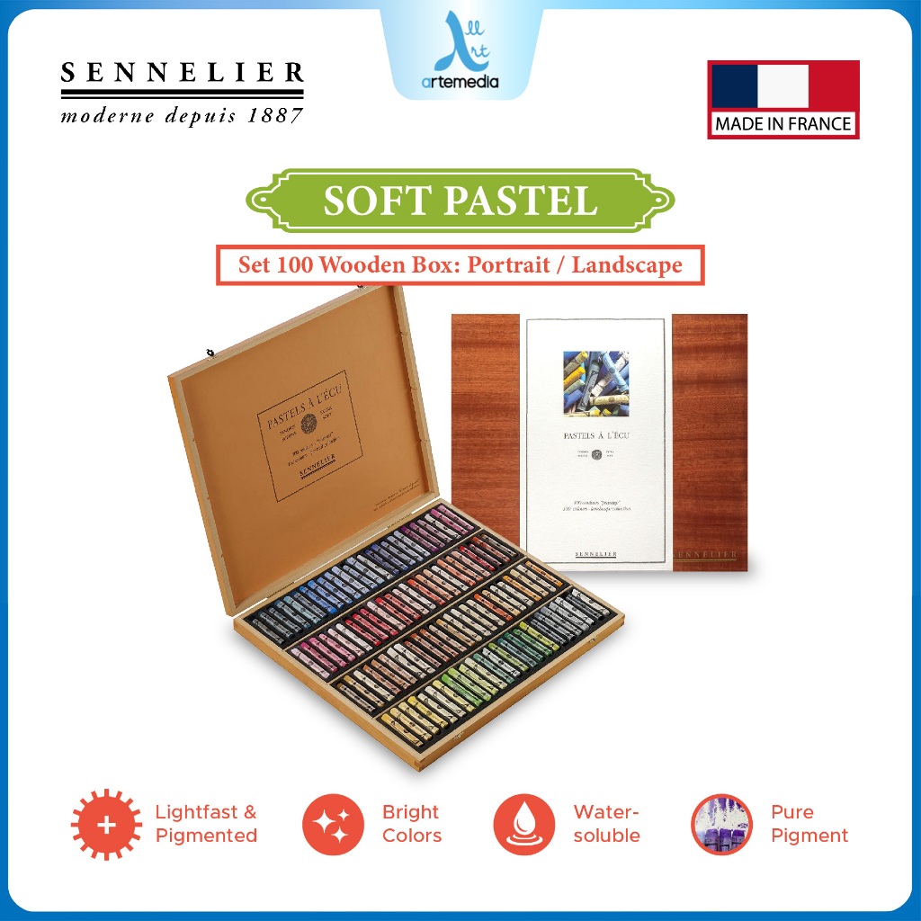 

Sennelier Soft Pastel Set 100 Wooden Box