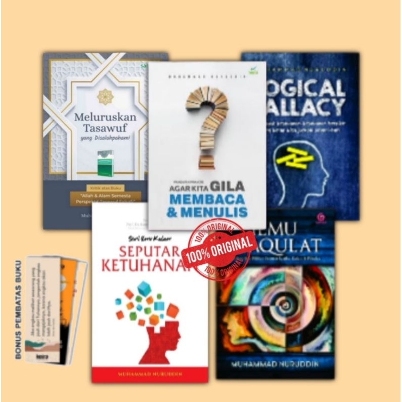Seduh Sufi - paket 5 Buku Muhammad Nuruddin ilmu Maqulat | Logical Fallacy | Seputar Ketuhanan | Mel