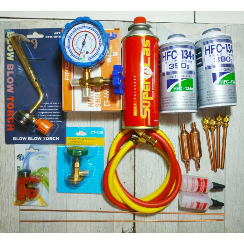 Paket komplit isi freon kulkas