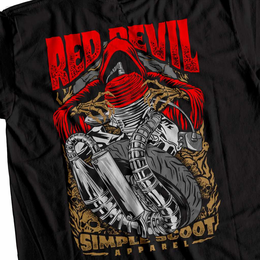 Kaos Scooter / Baju Scooter / Kaos Red Devil / Parmakit Red Devil