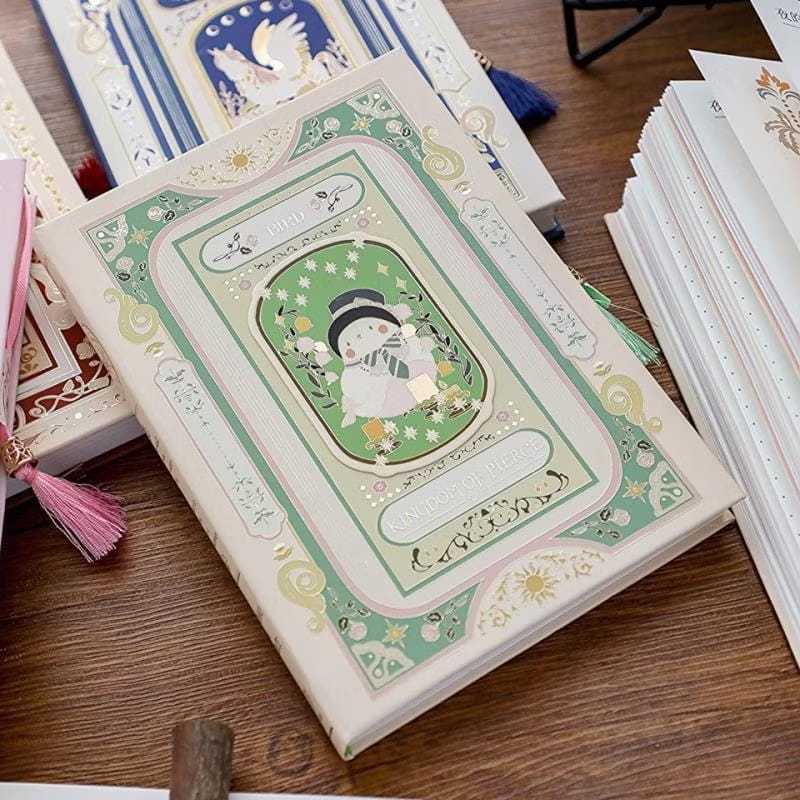 

Buku Diary Notebook Hard Cover Kingdom Of Pierce - Cover Hijau Isi Full Color