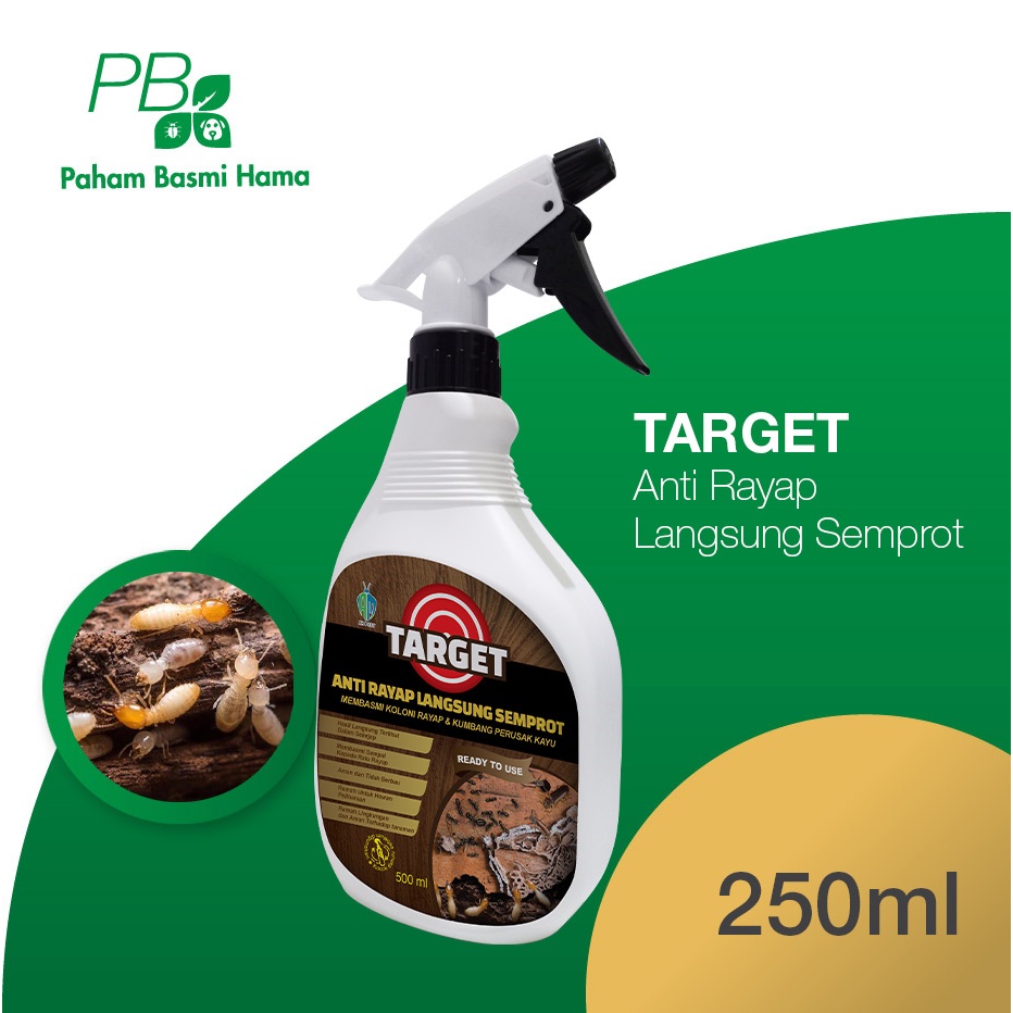 Target - Anti Rayap Semprot - Basmi Sarang Rayap - Koloni - Basmi Ratu Rayap - 500 ML