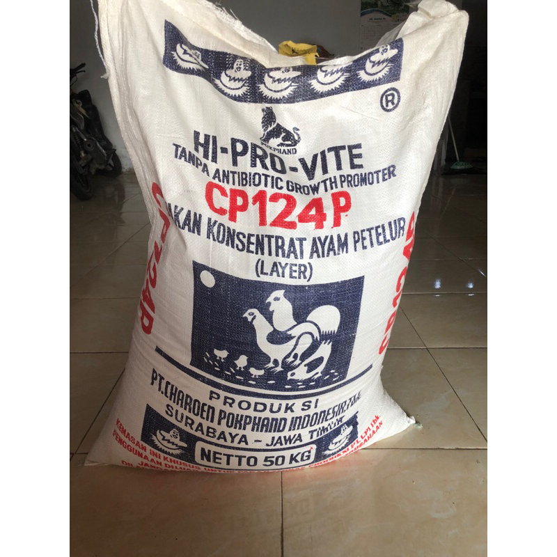 Konsentrat ayam petelur cp124p hi pro vite pakan unggas
