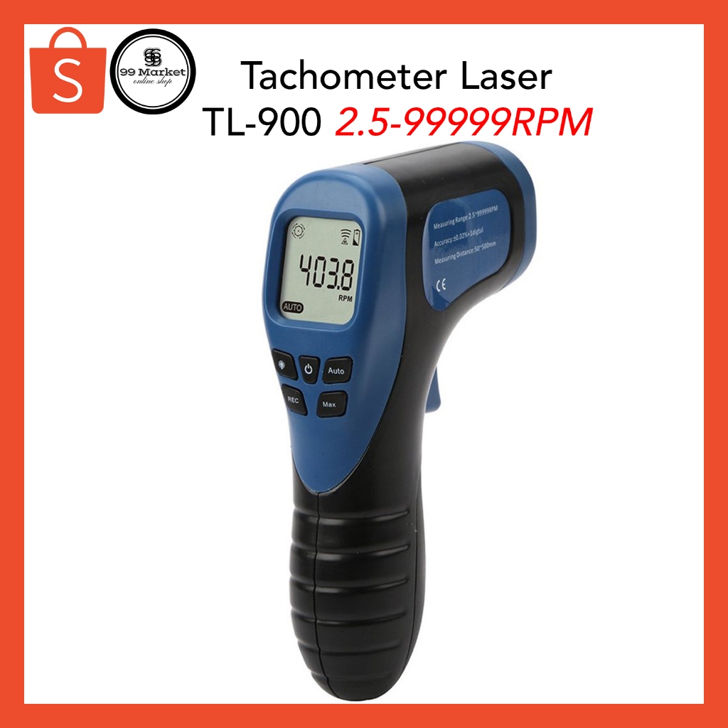 Tachometer Laser TL-900 Digital Non-Contact 99999RPM Tacho RPM Meter