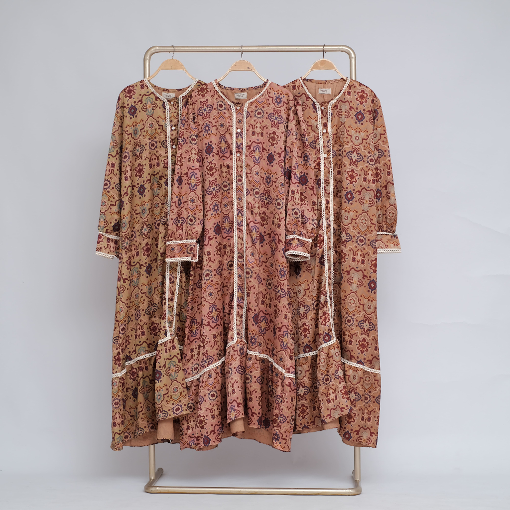 KALANGIT - MARYAM DRESS/GAMIS/ABAYA - SILK/DIOR SILK PREMIUM RENDA BUSUI