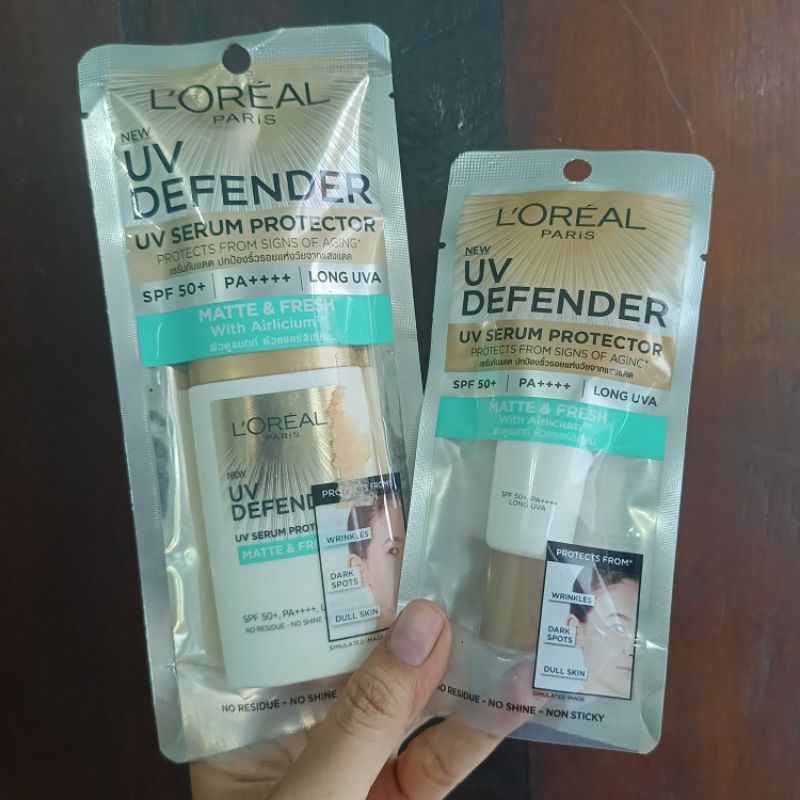 LOREAL UV DEVENDER UV SERUM PROTECTOR MATTE & FRESH / LOREAL SUNSCREEN