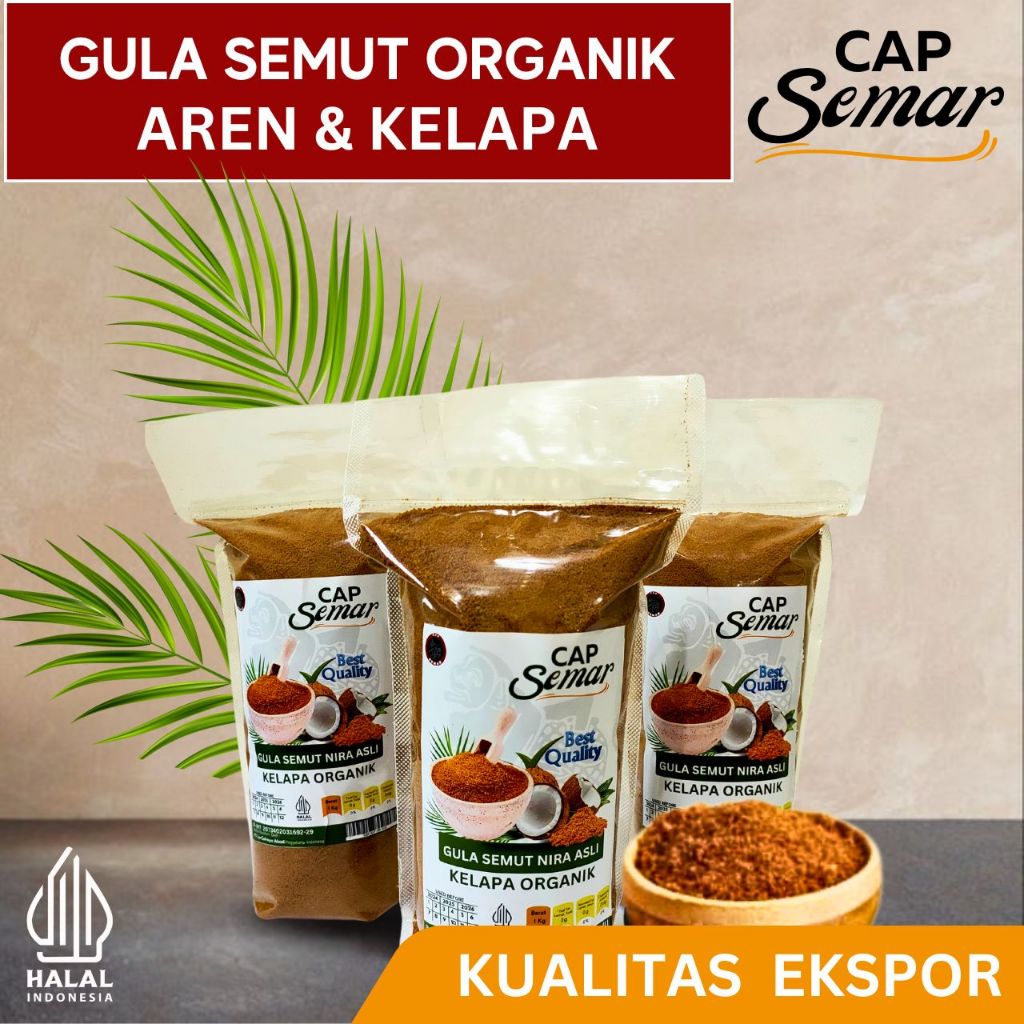 

Gula Semut ASLI Aren & Kelapa Organik 100% Air Nira tanpa Campuran - Gula Sehat Cocok untuk Diet Kemasan Ekonomis 1KG