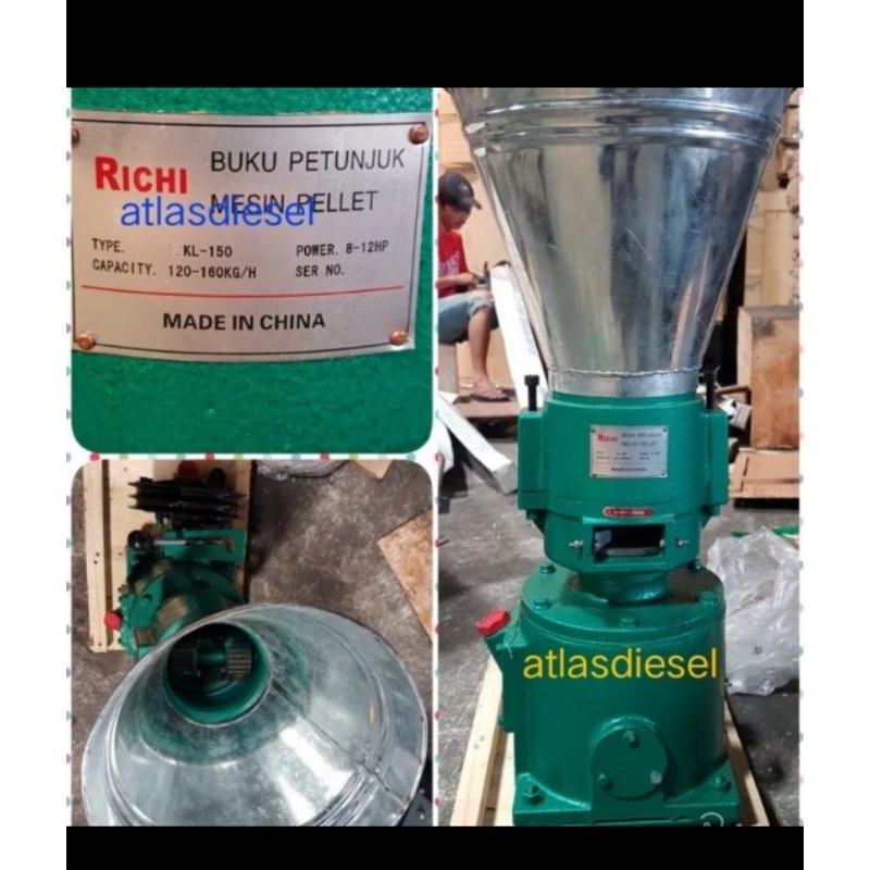 mesin cetak pelet kl120 tanpa penggerak
