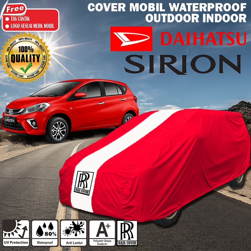 Body Cover Mobil Daihatsu Sirion Bahan Waterproof Mantel Sarung Jaket Penutup Selimut Mobil Outdoor