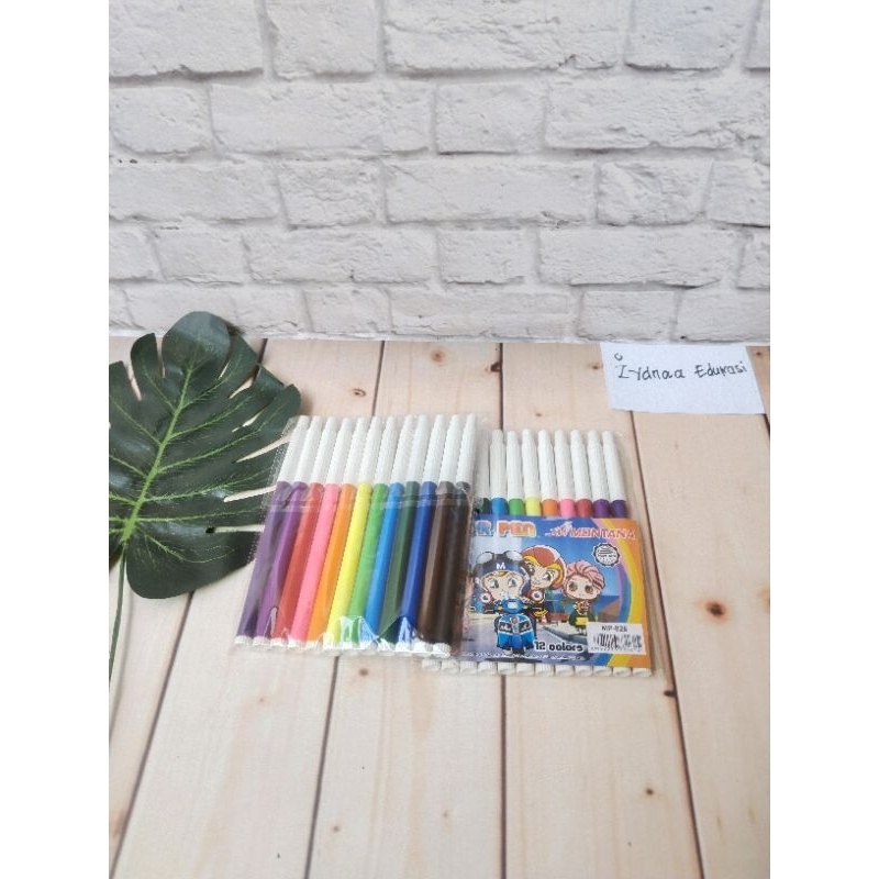 

1 Pack Spidol Warna Isi 12 Pcs
