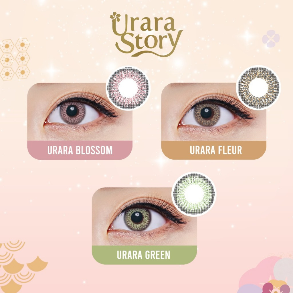 SOFTLENS FRESHKON URARA STORY BLOSSOM, FLEUR, GOLD ( NORMAL S/D -8.00 )