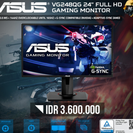 ASUS VG248QG 144hz - 165hz Gaming Monitor