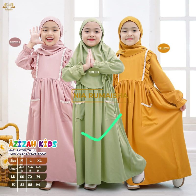 Azizah Gamis Anak by nia rumaisha
