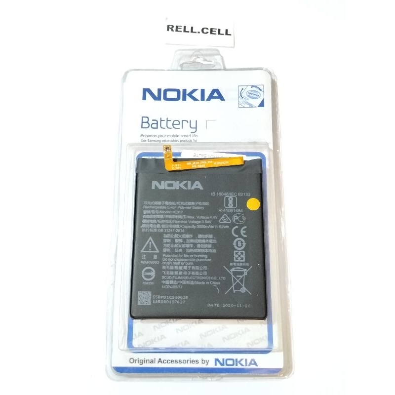 BATERAI BATRE BATTERY NOKIA 6 HE317 HE-317 TA1000 TA1003 TA1021 TA-021