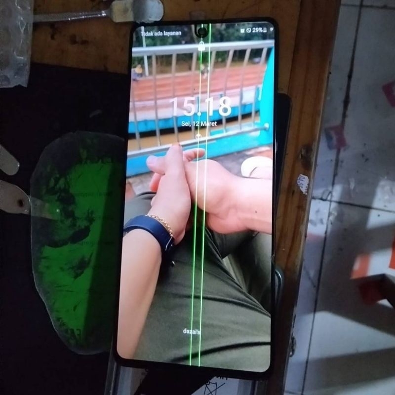 Lcd + Touchscreen Samsung A73 5G / A736  Copotan Minus Garis 2 Helai LCD-348