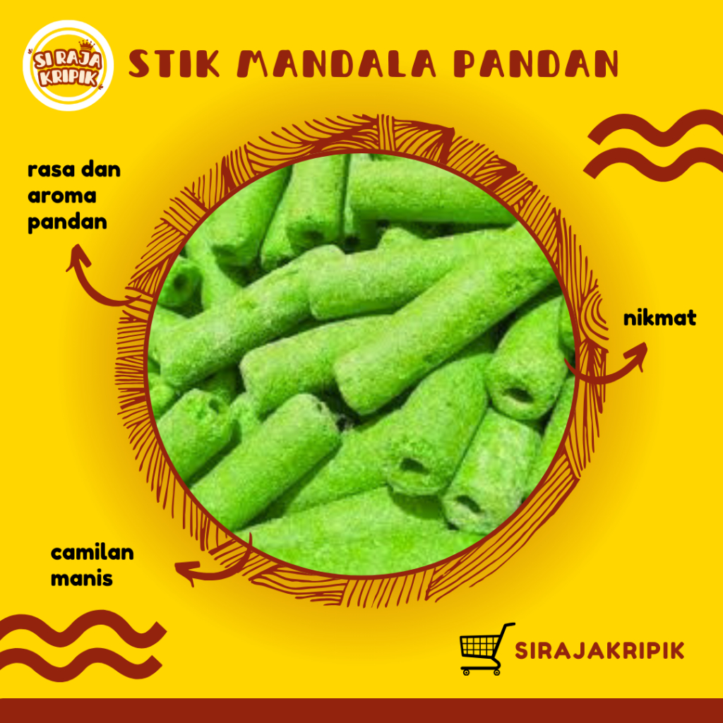 

STIK MANDALA PANDAN DAN COKELAT | SI RAJA SNACK | JAJANAN DAN CEMILAN BANDUNG KILOAN