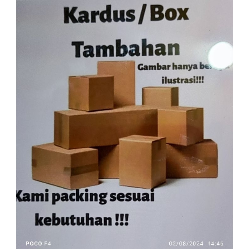 

kardus .(packing lebih aman) dan pembelian barang botol kaca