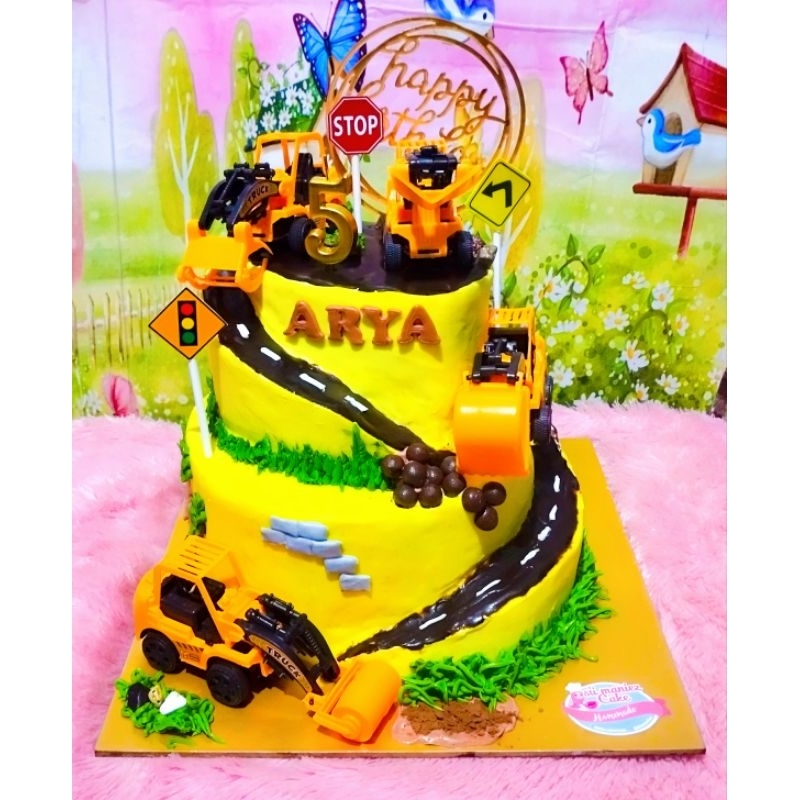 

kue ulang tahun mobil truk kraktor