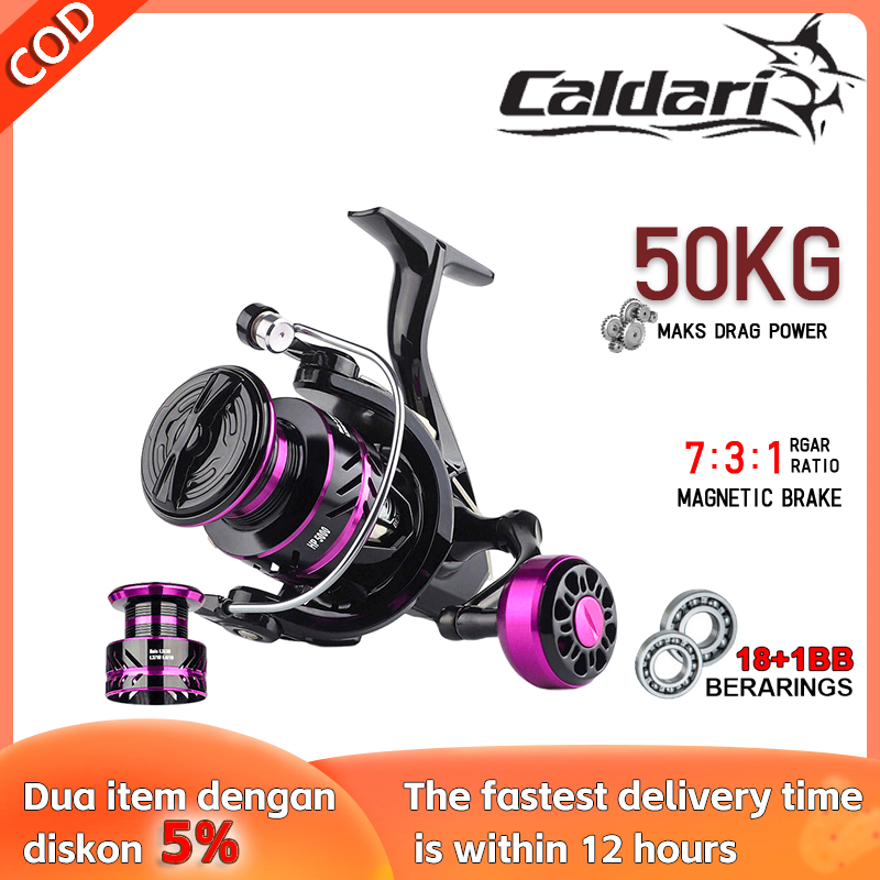 Reel Spining gulungan pancingan Handle Power dan Casting yang Lebih Baik