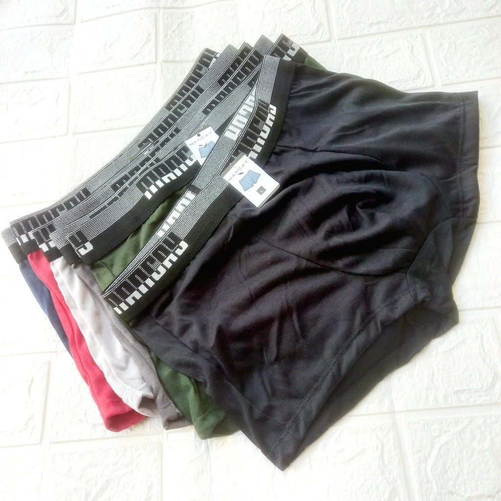 Celana Dalam Pria CD Boxer Pria Polos Katun