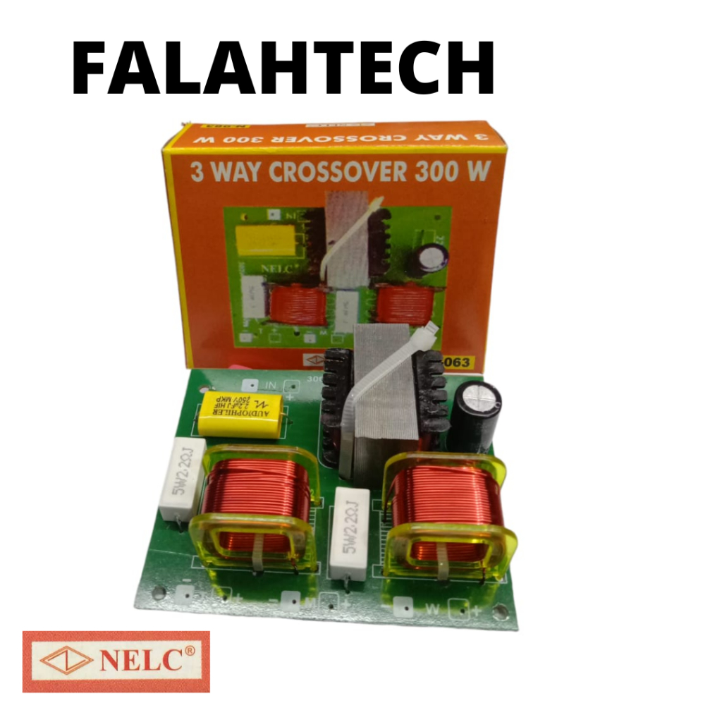 KIT CROSSOVER 3 WAY NELC N-063 300 WATT KROSOFER SPEAKER PASIF