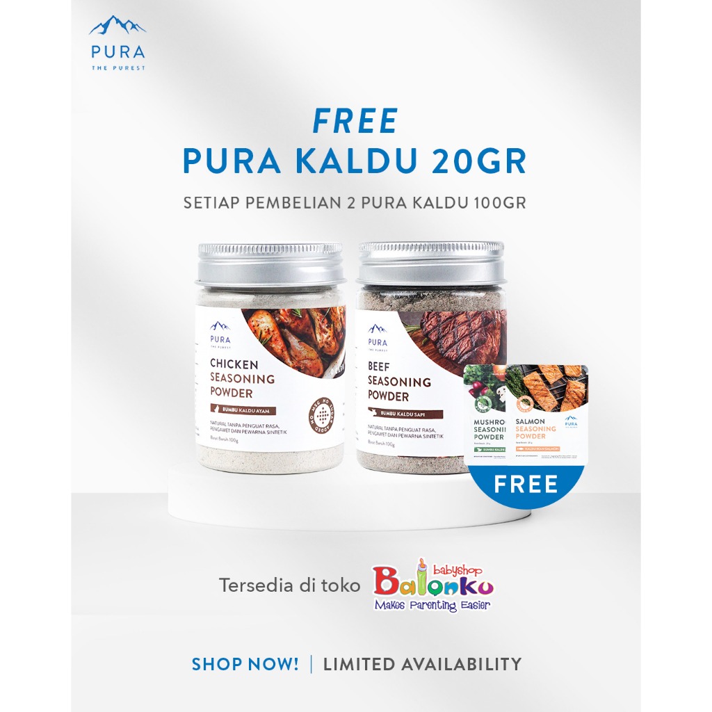 

Pura Kaldu Asli | Bumbu Kaldu Sapi Dan Ayam (100gr)