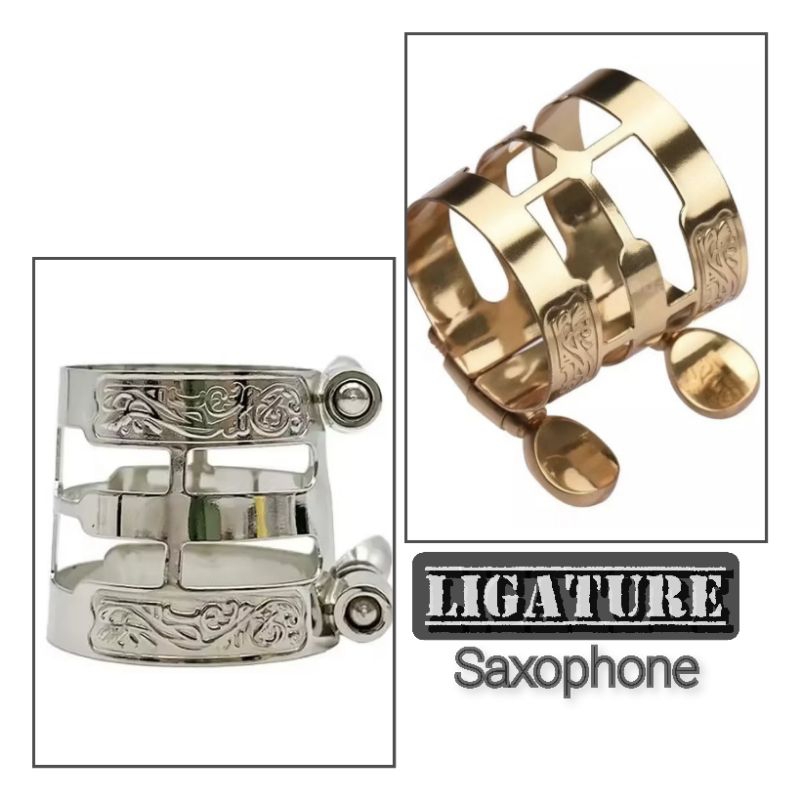 ligature saxophone alto dengan ukiran unik