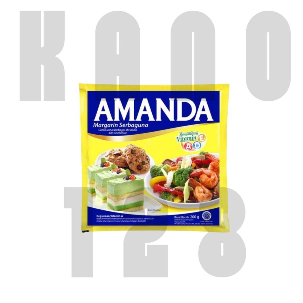 

MARGARIN KUNING AMANDA BIRU 200 GR