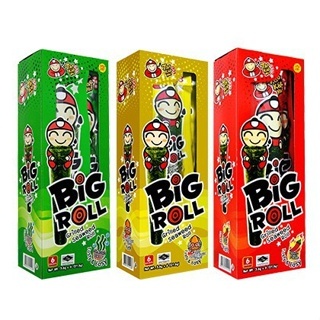 

Tao Kae Noi Big Roll Seaweed | Rumput Laut Roll 1 Dus Isi 12Pcs | Grilled Seaweed Roll