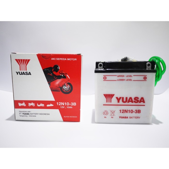 [SULTENG] Baterai Aki Basah YUASA 12N10-3B 10Ah Original Aki Basah Yuasa 12N10 3B 12V 10ah Aki Accu