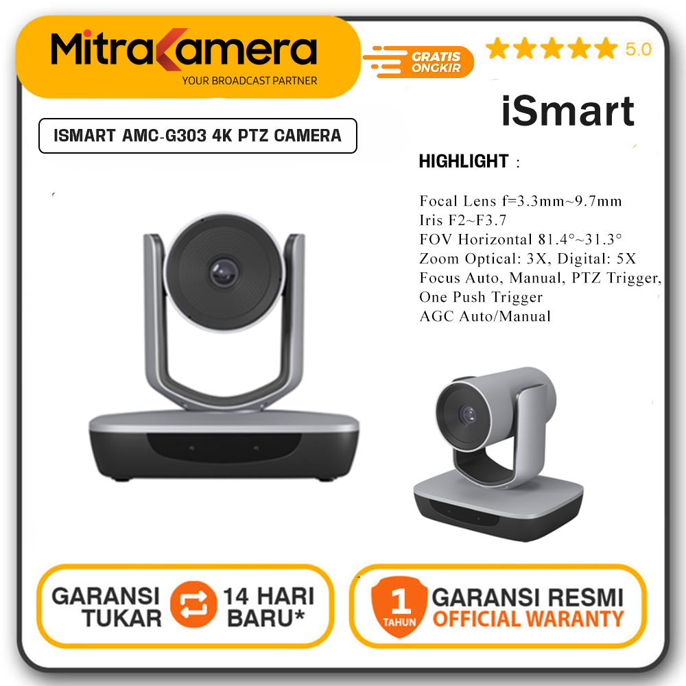 ISMART AMC-G303 4K PTZ Camera